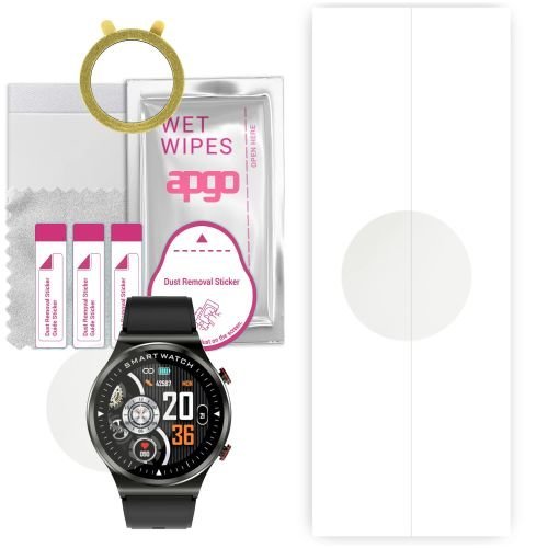 1x folia hydrożelowa MATOWA do Kumi KU-GW1 - apgo Smartwatch Hydrogel MATTE Protection Ochrona na ekran smartwatcha
