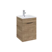 Szafki łazienkowe - ELITA SET QUBO PLUS 40 1D DĄB CANELA 168769 - miniaturka - grafika 1