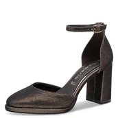 Czółenka - Tamaris Damskie czółenka z paskiem 1-22463-45, Copper Glam, 38 EU - miniaturka - grafika 1