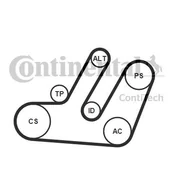 Paski klinowe i wielorowkowe - Zestaw paska klinowego wielorowkowego Continental Ctam 6PK1580K1 - miniaturka - grafika 1