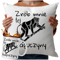 Gadżety dla niej i dla niego - Kubek Poduszka Janusz Nosacz 330ml 40x40 Do Kawy Dla Kawosza - miniaturka - grafika 1