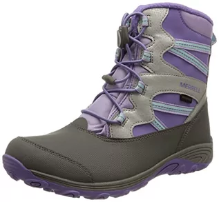 Buty dla dziewczynek - Merrell Dziewczęce Outback buty zimowe Wp buty trekkingowe, Fioletowo-srebrny - 32 EU - grafika 1