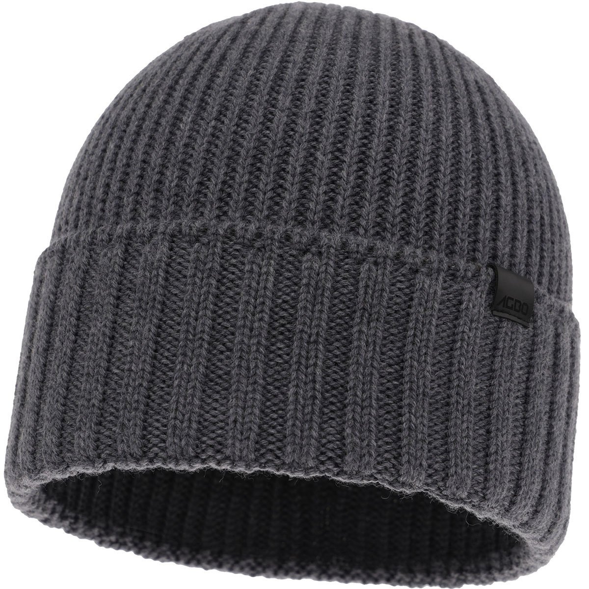 Czapka Zimowa Męska 100% Wełna Merino Bezszwowa Agbo Bruner - Szara