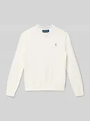 Swetry dla chłopców - Sweter o kroju regular fit z czystej bawełny - miniaturka - grafika 1