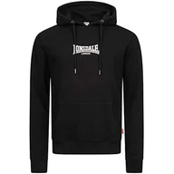 Bluzy męskie - Lonsdale Męska bluza z kapturem Beetham czarny czarny l 117026 - miniaturka - grafika 1