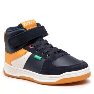 Buty dla chłopców - Sneakersy Kickers - Kickalien 910873-30-103 Marine Blanc Orange - grafika 1