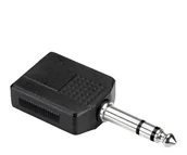 Kable komputerowe i do monitorów - Adapter 2 x gniazdo TRS 6.35 mm - wtyk TRS 6.35 mm HOSA - miniaturka - grafika 1