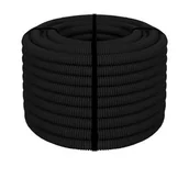 Kanały kablowe - Rura peszel RGSp 25/19 EKO (750N) 25 mb czarna - miniaturka - grafika 1