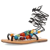 Sandały damskie - GIOSEPPO Challex, Sandały damskie, czarny, 38 EU - miniaturka - grafika 1