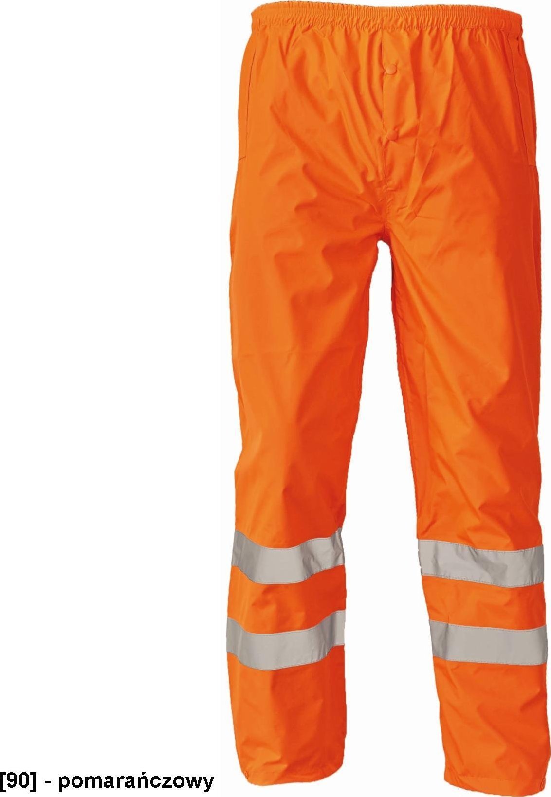 CERVA GORDON - spodnie robocze do pasa wodoodporne Hi-Vis 100% poliester/PU - pomarańczowy XXL