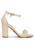 Sandały damskie - Nine West Sandały S4SH1823-01 Beżowy - miniaturka - grafika 1