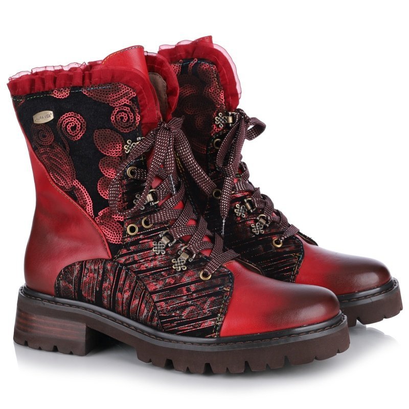 Trzewiki damskie Laura Vita KOULEO 16 ROUGE SL51584D-16A R.37