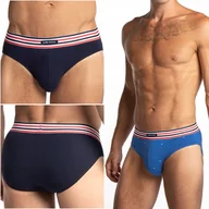 Majtki męskie - LAMA Slipy Męskie Dopasowane Majtki z Bawełny Modne Wygodne 2-PAK - XXL - miniaturka - grafika 1