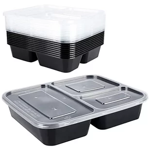 Excellent Houseware Pojemnik Na Żywność Dzielony Lunchbox Z 3 Przegródkami Zestaw 10 Szt. 1,5 L - Lunch boxy - miniaturka - grafika 1