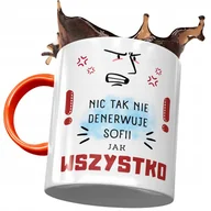 Kubki - Kubek Pomarańczowy Dla Sofii Koleżanki Na Prezent z Nadrukiem ze Zdjęciem + Opakowanie na prezent (wzór 02) - miniaturka - grafika 1