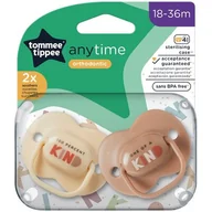 Smoczki uspokajające - Tommee Tippee Smoczek ANY TIME 18-36m turkus/granat, 2szt. - >>> DARMOWA od 99zł <<< w 24h ! - miniaturka - grafika 1