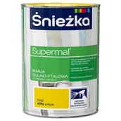 Emalie - Farba emaliowa olejno-ftalowa Supermal połysk żółty 0,8 l Śnieżka - miniaturka - grafika 1