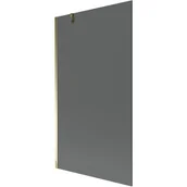 Parawany nawannowe - Mexen Next parawan nawannowy 1-skrzydłowy 100 x 150 cm, grafit, złoty - miniaturka - grafika 1