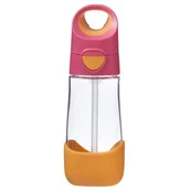 Kubki dla dzieci - B.Box butelka ze słomką 450 ml (Różowy) - miniaturka - grafika 1