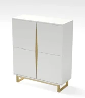 Komody - Skandynawska komoda biały mat K5-L89 - miniaturka - grafika 1