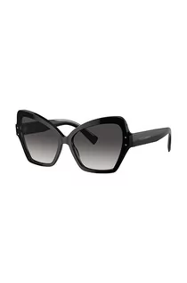 Okulary przeciwsłoneczne - Dolce & Gabbana okulary przeciwsłoneczne damskie kolor czarny - grafika 1