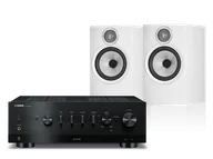 Zestawy stereo - Yamaha R-N1000A (czarny) + 606 S3 (biały) - miniaturka - grafika 1