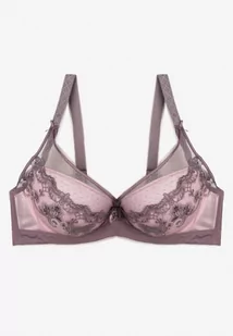 Fioletowy Koronkowy Biustonosz Push Up Maddea - Biustonosze - miniaturka - grafika 1