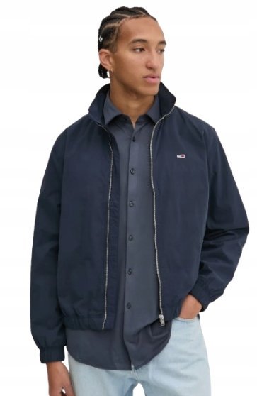 TOMMY JEANS KURTKA MĘSKA GRANATOWA CIENKA NA ZAMEK PLUS SIZE 2XL 1JSC