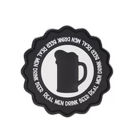 Odzież taktyczna i umundurowanie - 101 Inc. - Naszywka 3D - Real Men Drink Beer - Czarna - 444130-7312 - miniaturka - grafika 1