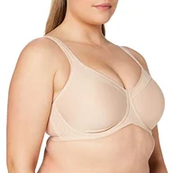 Biustonosze - Triumph Modern Soft+Cotton W01 Damski biustonosz z obręczami, Neutralny beżowy, 90C - miniaturka - grafika 1