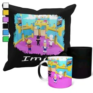 Gadżety dla niej i dla niego - ZESTAW KUBEK MAGICZNY + POSZEWKA Z PODUSZKĄ- STAMBEL GAJS GRY PREZENT+ IMIĘ - miniaturka - grafika 1