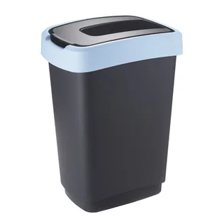 Kosz Do Segregacji Z Pokrywą Uchylną Czarny/niebieski Pastel 25l (4433)  Lumarko! - Kosze na śmieci - miniaturka - grafika 1