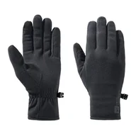 Rękawiczki - Rękawice polarowe JACK WOLFSKIN REAL STUFF GLOVE 1911601-6000 – Czarny - miniaturka - grafika 1