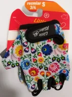 Rękawiczki rowerowe - Intertec, Rękawice dziecięce, Flowers - miniaturka - grafika 1