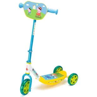 Smoby Hulajnoga Peppa Pig 3-kołowa hulajnoga, regulowana wysokość, stabilna rama metalowa, łatwy transport, dla dzieci od 3 lat 7600750148 - Hulajnogi - miniaturka - grafika 1
