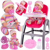 Zabawki interaktywne dla dzieci - Lalka Bobas Siusiająca z Krzesełkiem i Nosidełkiem nocnik +AKCESORIA Z963 - miniaturka - grafika 1