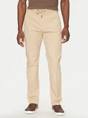 Spodnie męskie - Guess Spodnie materiałowe M5RB51 WGXW1 Beżowy Regular Fit - miniaturka - grafika 1