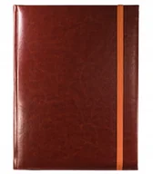 Notesy i bloczki - Notes książkowy A4 Sydne BRĄZOWY gumka zamykająca brązowa, notatnik - miniaturka - grafika 1