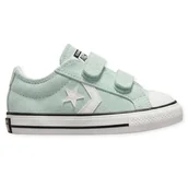 Buty dla dziewczynek - Buty trampki dziecięce Converse Star Player 76 na rzepy zamszowe miętowe-23 - miniaturka - grafika 1