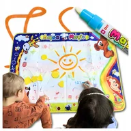 Maty edukacyjne - Mata wodna do rysowania 100×70 ZNIKOPIS PISAKI SZABLONY ZABAWA DLA DZIECI - miniaturka - grafika 1
