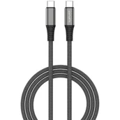 Kable USB - Kabel USB-C - USB-C 4SMARTS PremiumCord 100W 3 m Czarny - miniaturka - grafika 1