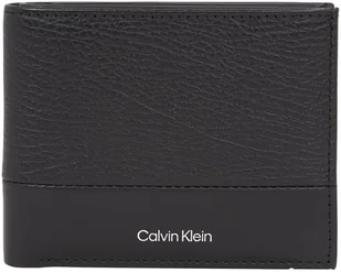 Calvin Klein Męski portfel SUBTLE MIX BIFOLD 5CC W/COIN Bi-Fold Wallet, czarny ziarnisty/gładki, rozmiar 0ne, Czarne ziarno/gładkie, 0ne Size - Portfele - miniaturka - grafika 1