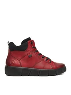 Botki damskie - Remonte Trzewiki D1T76-35 Bordowy - miniaturka - grafika 1