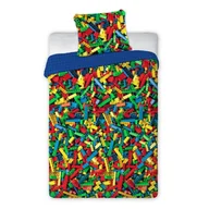 Pościel dla dzieci - Faro Pościel Młodzieżowa nr 443 Klocki 160x200NP 2 części - miniaturka - grafika 1