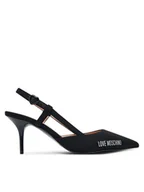 Sandały damskie - LOVE MOSCHINO Sandały JA10267G1NIMX00040 Czarny - miniaturka - grafika 1