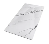 Brodziki prysznicowe - Brodzik prostokątny Besco Vexo 130x90x3,2 smc biały marmur VM-130-90-P - miniaturka - grafika 1