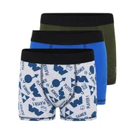 Majtki dla dzieci - Dziecięce Bokserki LEGO COLLECTION M12010319 - 3 PACK BOXERSHORTS 12010319-590 – Granatowy - miniaturka - grafika 1