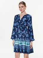 Sukienki - Replay Sukienka codzienna W9602.000.73950 Niebieski Regular Fit - miniaturka - grafika 1