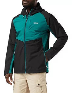 Regatta Britedale kurtka męska, Czarny/zielony pacyfik, 3XL - Kurtki męskie - miniaturka - grafika 1