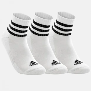 Skarpety Adidas Bawełniane 3 Paski Komplet 3 Pary Białe HT3456 - Skarpetki męskie - miniaturka - grafika 1